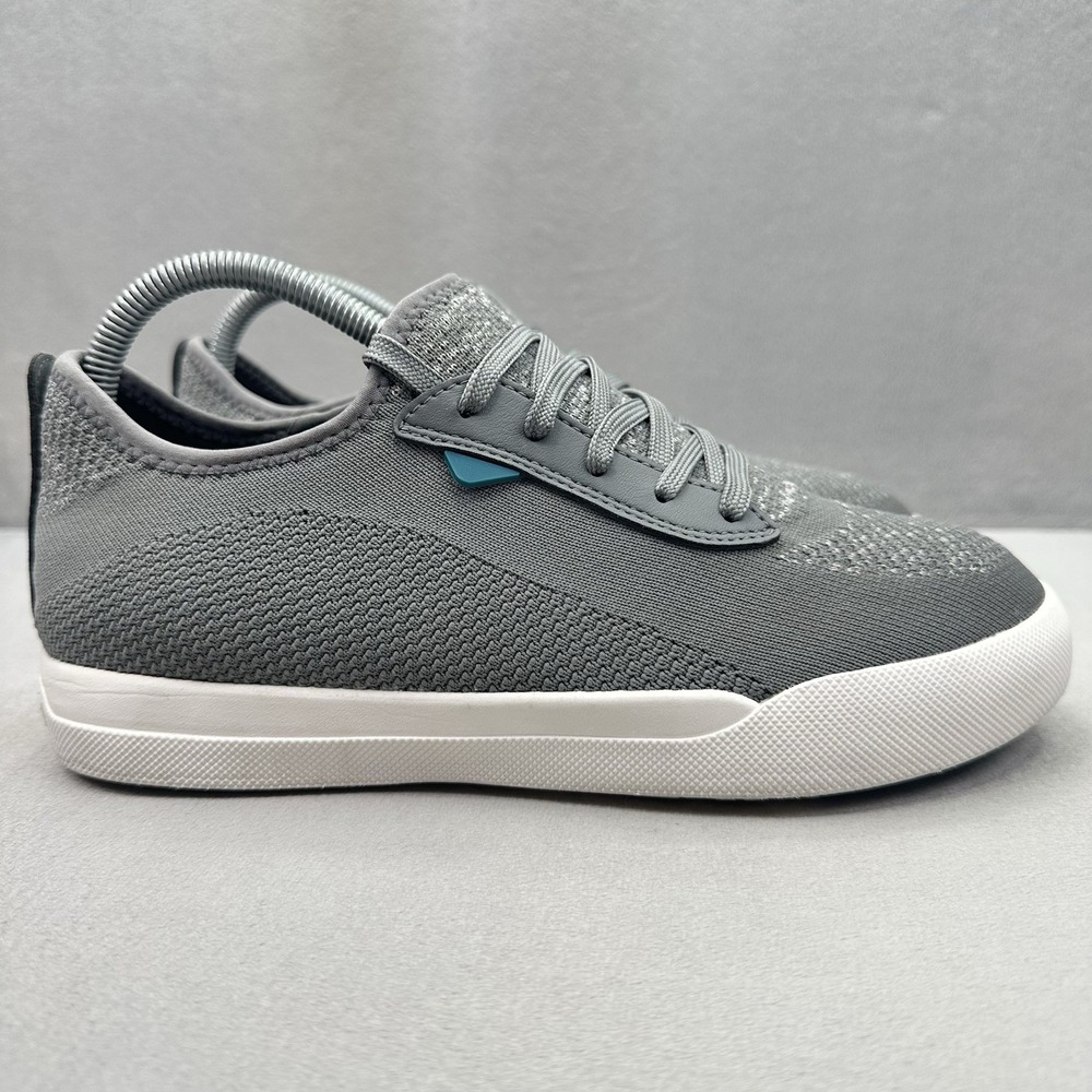 Vessi Weekend Sneaker Womens Size 8 Shoes Gray Waterproof Knit Lace-Up Casual